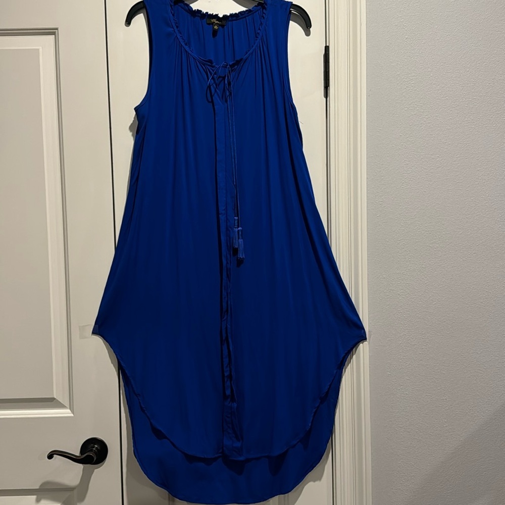 Cupid sleeveless high-low dress